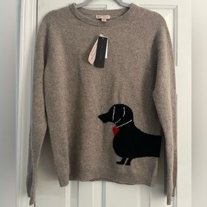 Philosophy 100% Cashmere Dachshund Dog Sweater BNWT